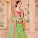 Green Pure Banarasi Silk Lehenga Choli