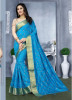 Blue Kanchi Silk Saree