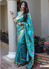 Sky Blue Banarasi Silk Sensual Saree