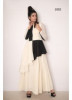 White Rayon Readymade Gown