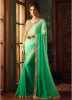Green Georgette Embroidery Saree