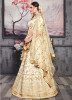 Cream Phantom Silk Bridal Lehenga Choli