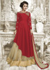 Red Tapeta Silk Ankle-Length Readymade Suits