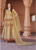 Gold Net Ankle-Length Salwar Suit