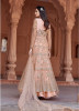 Orange Net Ankle-Length Salwar Suit