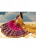 Purple & Pink Banarasi Jacquard Silk Bridal Lehenga Choli