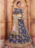 Blue Art Silk Bridal Lehenga Choli