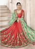 Red & Green Banarasi Silk Saree
