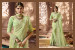 Light Green Modal Satin & Net Silk Embroidery Saree