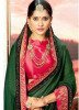 Green Vichitra Cotton Silk Saree