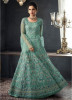 Light Sea Green Net Anarkalis Salwar Suit