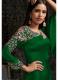 Green Georgette With Embroidery Work Floor-Length Readymade Gown