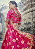 Pink Banarasi Silk Lehenga Choli