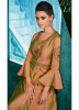 Beige Triva Silk With Heavy Embroidery Inner Stitched Floor-Length Readymade Gown