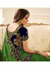 Green Satin & Silk With Heavy Embroidery Saree