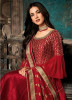 Red Pure Silk Designer Salwar Suit
