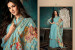 Sky Blue Pure Silk Designer Salwar Suit