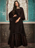 Black Pure Silk Designer Salwar Suit