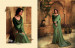 Light Olive Green Barfi Silk Embroidery Saree