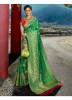 Green Pure Banarasi Silk Saree