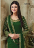 Dark Green Art Silk Patiala Salwar Suit