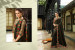 Dark Olive Green Georgette With Heavy Designer Embroidery Saree