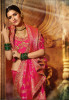 Pink Heavy Embellished Pure Silk Embroidery Saree
