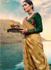 Mustard Banarasi Silk Saree