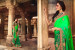 Lime Green Silk With Heavy Embroidery Saree