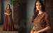 Dark Coffee Silk With Can Can Ankle-Length Salwar Suit