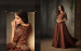 Dark Coffee Silk With Can Can Ankle-Length Salwar Suit