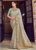 Light Gray Pure Modal Banarasi Silk Saree