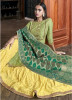Light Green Silk Inner Santoon Banarasi Dupatta Salwar Suit