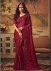 Dark Red Silk saree