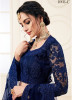 Space Blue Net Silk Satin 2 Layer Inner With Can-Can Bridal Lehenga Choli