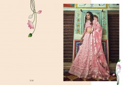 Light Pink Soft Net Wedding Lehenga Choli