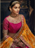 Magenta & Yellow Handloom Silk Designer Lehenga Choli