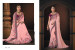 Carnation Pink Net Satin Georgette Silk Handloom Designer Saree