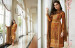 Bronze Orange Georgette Straight-Cut Salwar Suit