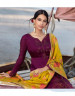 Purple Satin Georgette Salwar Suit