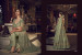 Sage Green Net Ankle-Length Salwar Suit