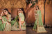 Sage Green Pure Satin Wedding Wear Saree