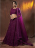 Purple Soft Net Party-Wear Lehenga Choli