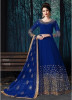Royal Blue Georgette Glass Work Salwar Suit