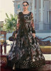 Multicolor Cotton Floor-Length Readymade Gown