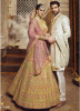 Yellow Organza Wedding Lehenga Choli