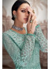Light Mint Blue Heavy Faux Georgette & Net Lucknowi Salwar Suit