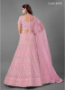 Pink Soft Net Wedding Lehenga