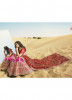 Pink & Red Banarasi Silk With Heavy Work Wedding Lehenga Choli