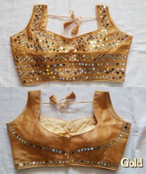 Golden Fully stitched Blouse